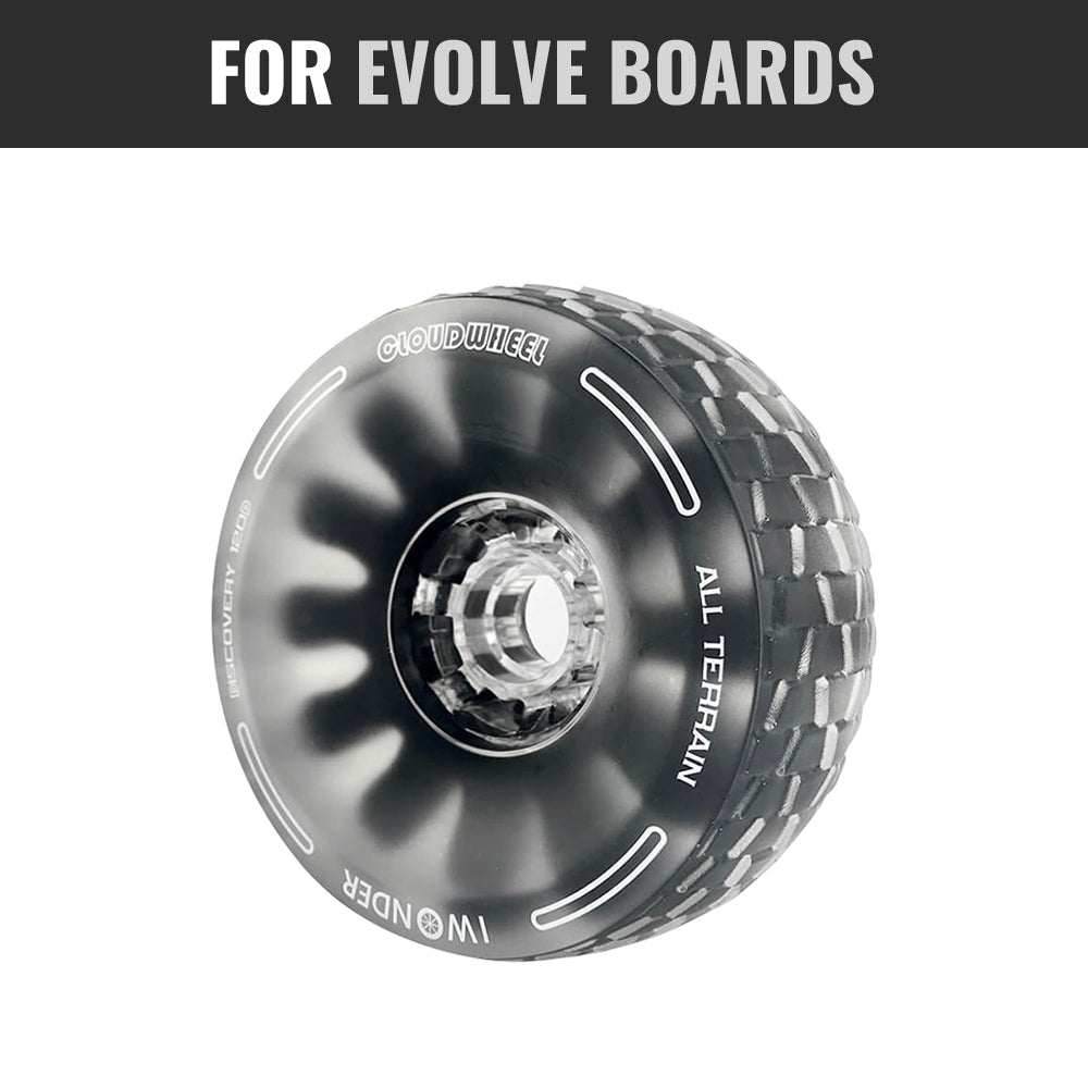 CLOUDWHEEL Discovery 120mm/105mm Urban All Terrain Off Road Electric Skateboard Wheels For Evolve Boards Wheel Pulley Kit