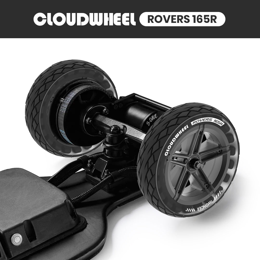 Cloud Wheel All-Terrain Skateboard Wheels – 105mm X 64mm (4.1" X 2.5") – Replaceable Tire Skins For Enskate R3 / R3mini Electric Skateboards – 78A Hardness (Orange)