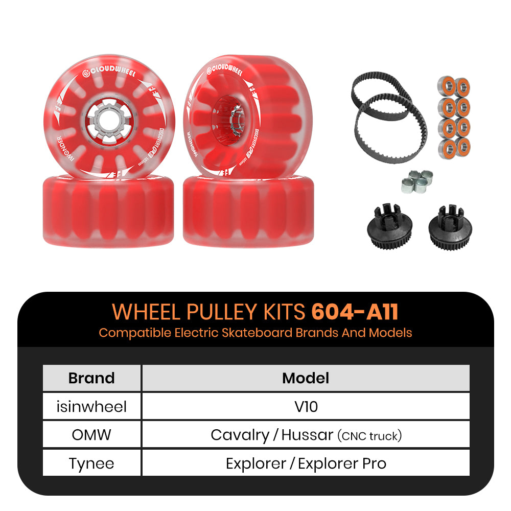 CLOUDWHEEL Discovery FE 105mm Urban All Terrain Off Road Electric Skateboard Wheels