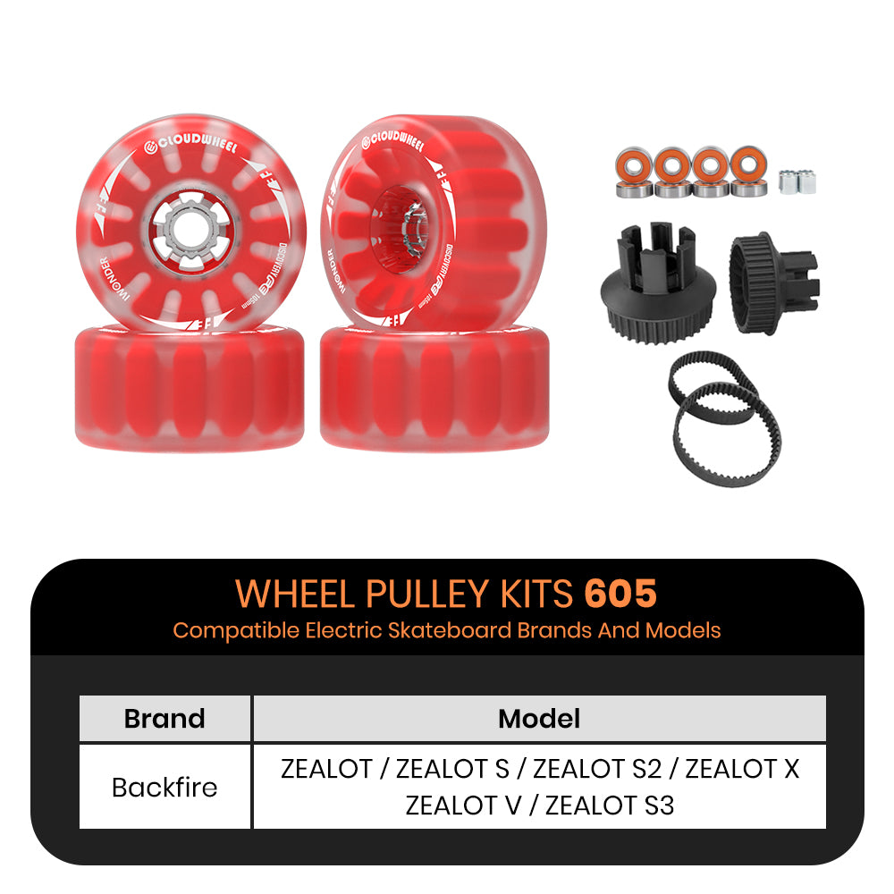 CLOUDWHEEL Discovery FE 105mm Urban All Terrain Off Road Electric Skateboard Wheels