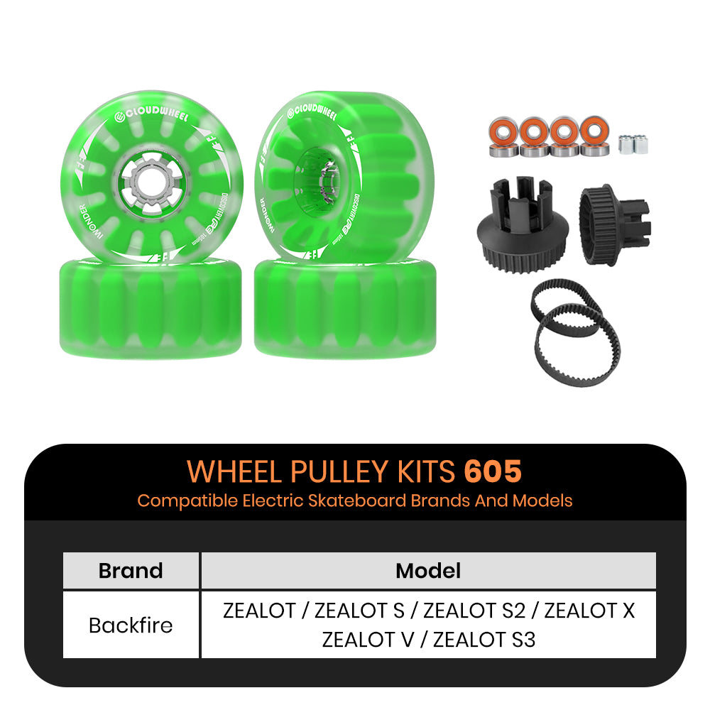 CLOUDWHEEL Discovery FE 105mm Urban All Terrain Off Road Electric Skateboard Wheels