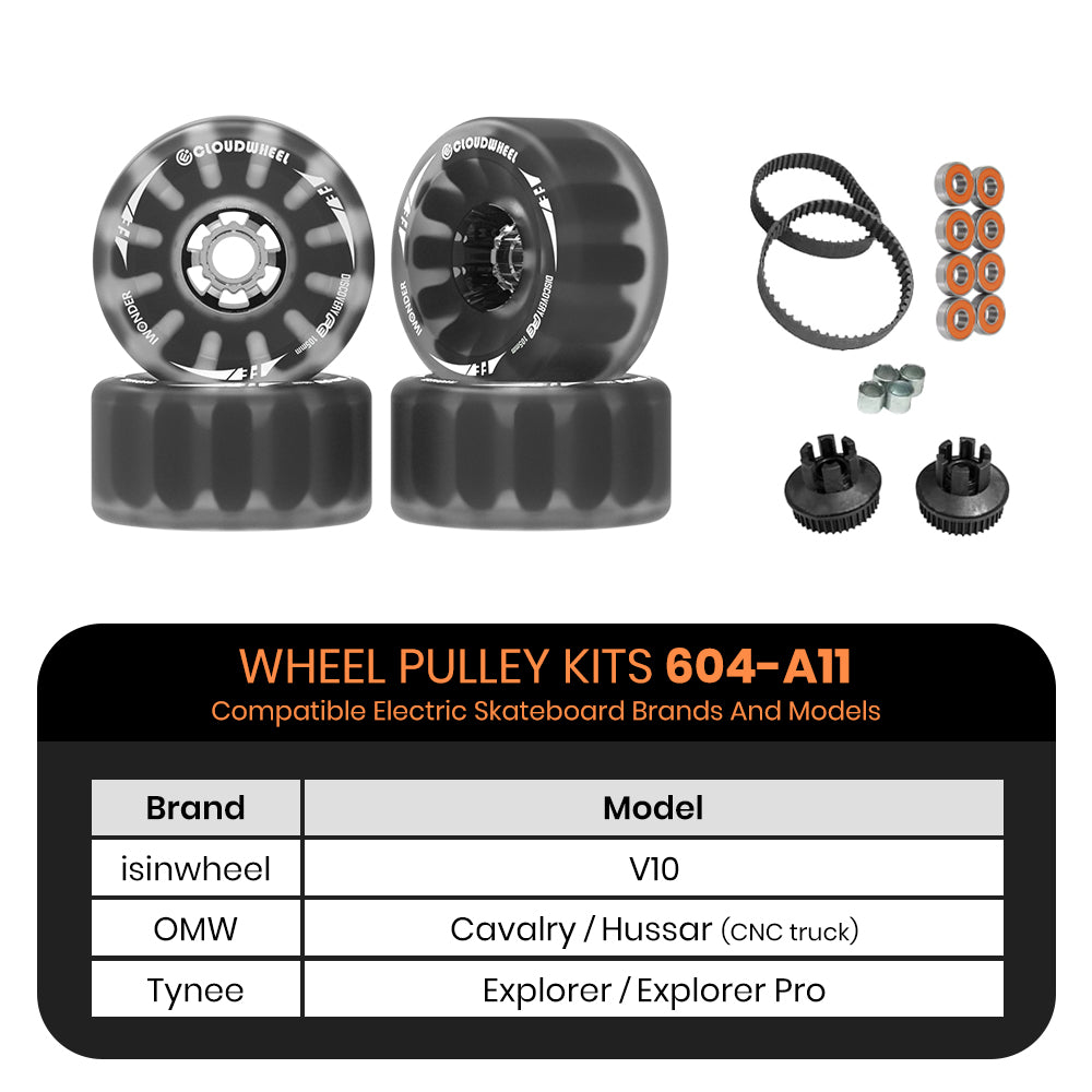 CLOUDWHEEL Discovery FE 105mm Urban All Terrain Off Road Electric Skateboard Wheels