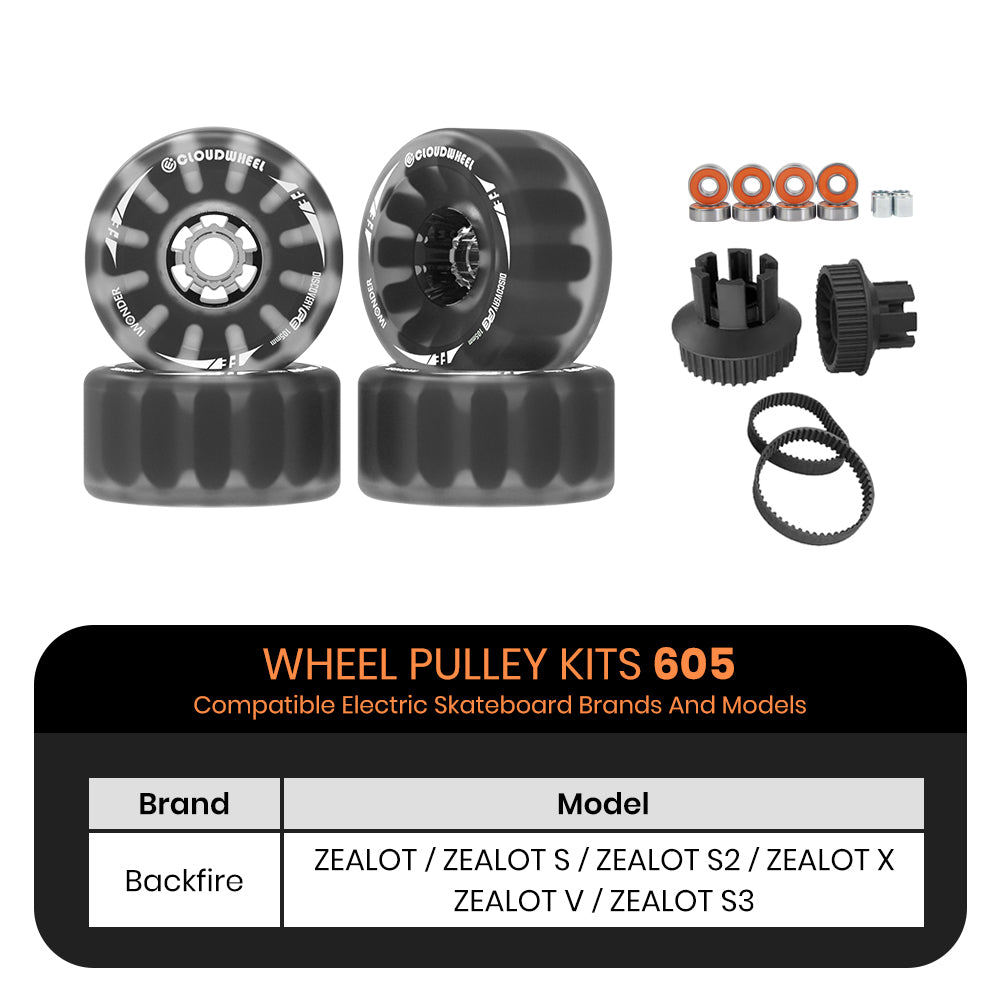 CLOUDWHEEL Discovery FE 105mm Urban All Terrain Off Road Electric Skateboard Wheels