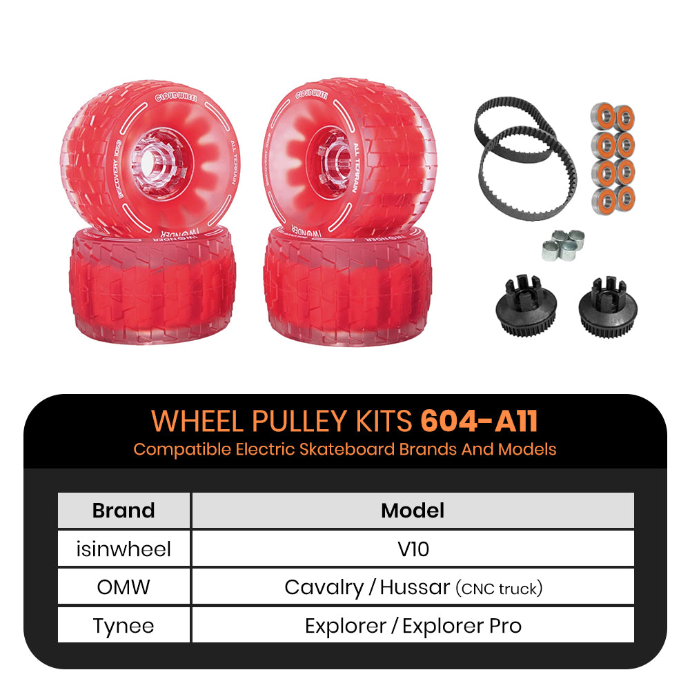 CLOUDWHEEL Discovery 105mm Urban All Terrain Off Road Electric Skateboard Wheels