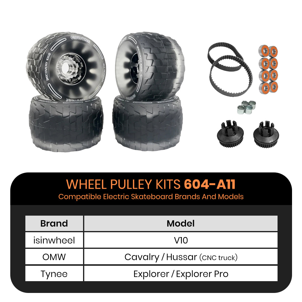 CLOUDWHEEL Discovery 105mm Urban All Terrain Off Road Electric Skateboard Wheels