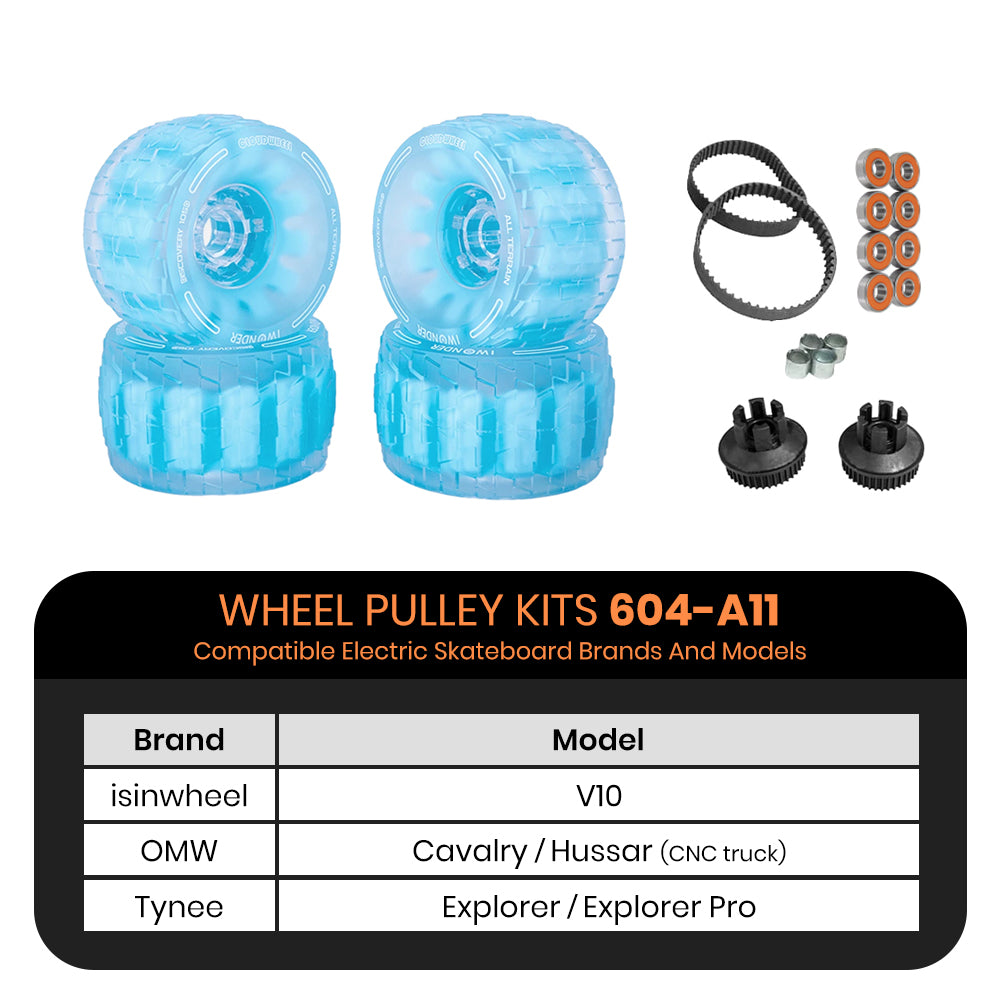 CLOUDWHEEL Discovery 105mm Urban All Terrain Off Road Electric Skateboard Wheels