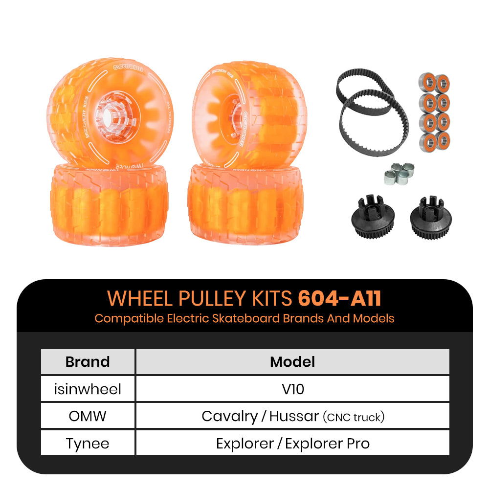 CLOUDWHEEL Discovery 105mm Urban All Terrain Off Road Electric Skateboard Wheels