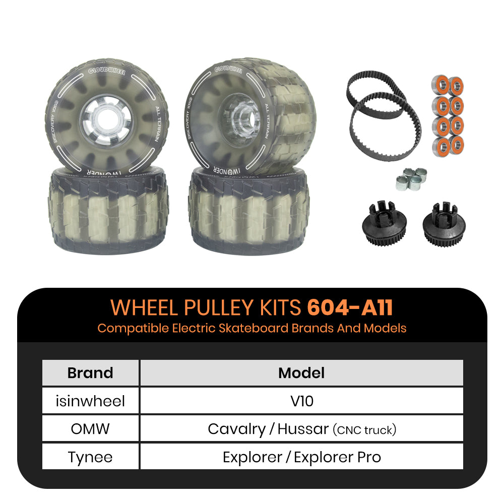 CLOUDWHEEL Discovery 105mm Urban All Terrain Off Road Electric Skateboard Wheels