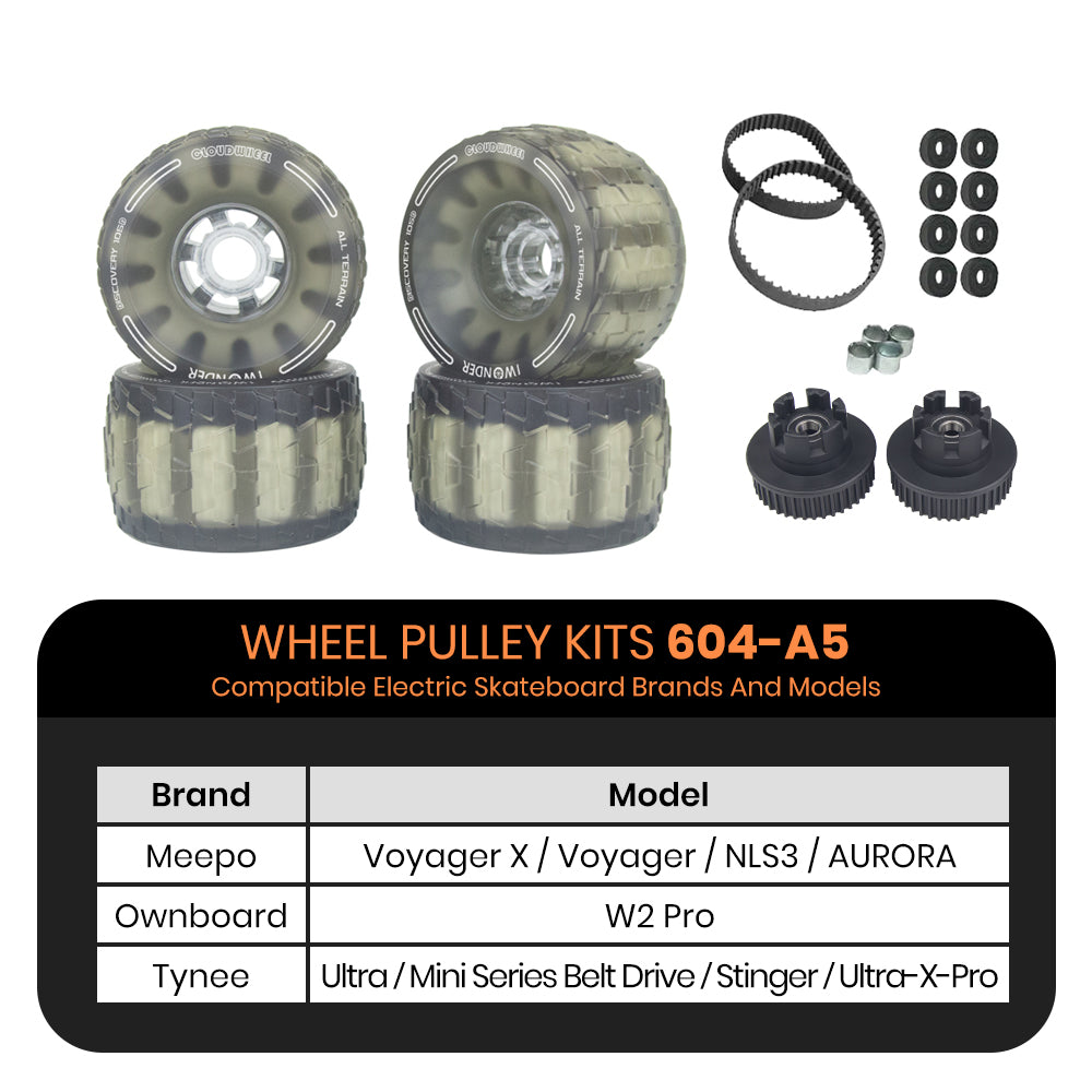 CLOUDWHEEL Discovery 105mm Urban All Terrain Off Road Electric Skateboard Wheels