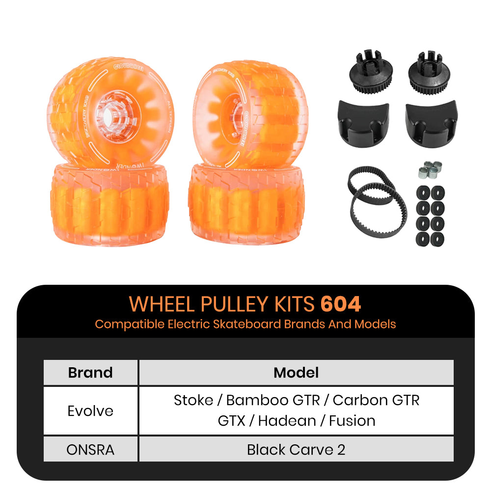 CLOUDWHEEL Discovery 105mm Urban All Terrain Off Road Electric Skateboard Wheels