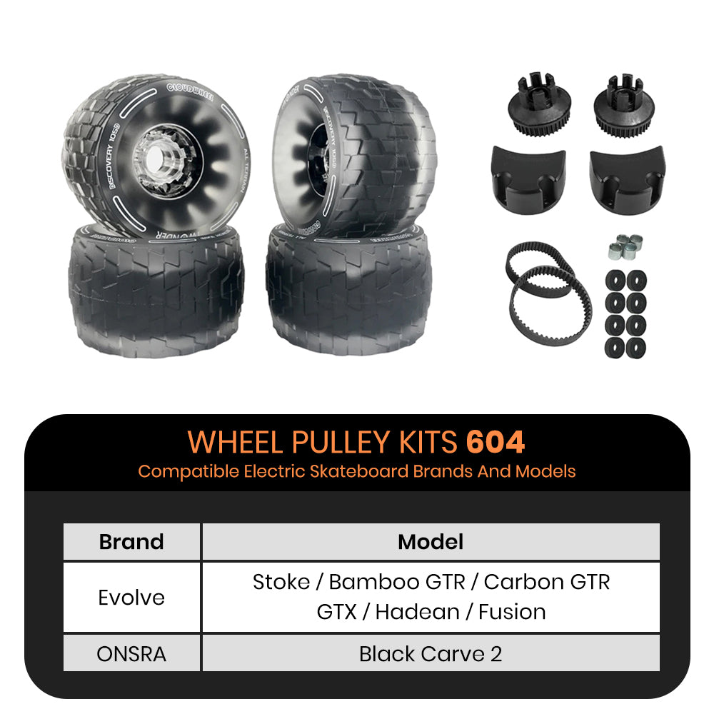 CLOUDWHEEL Discovery 105mm Urban All Terrain Off Road Electric Skateboard Wheels