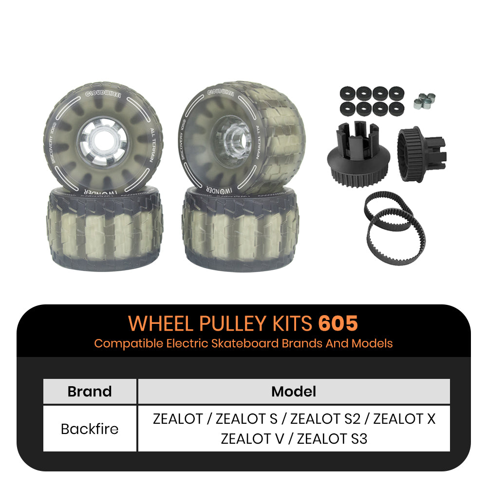 CLOUDWHEEL Discovery 105mm Urban All Terrain Off Road Electric Skateboard Wheels