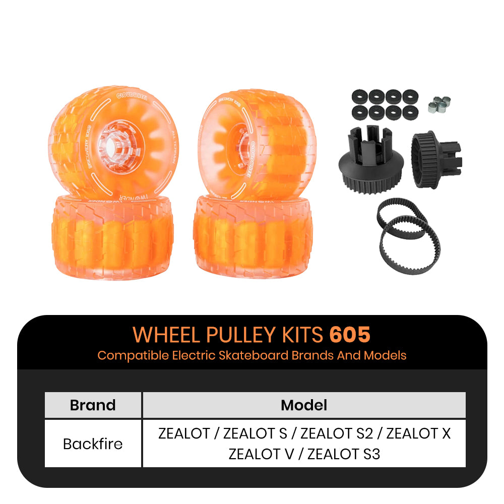 CLOUDWHEEL Discovery 105mm Urban All Terrain Off Road Electric Skateboard Wheels