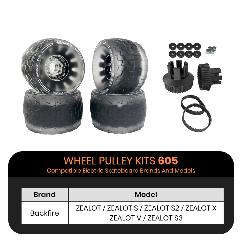 CLOUDWHEEL Discovery 105mm Urban All Terrain Off Road Electric Skateboard Wheels