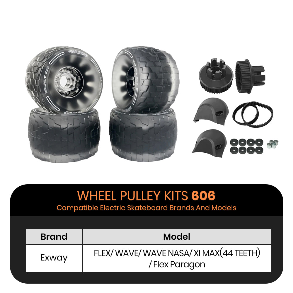 CLOUDWHEEL Discovery 105mm Urban All Terrain Off Road Electric Skateboard Wheels