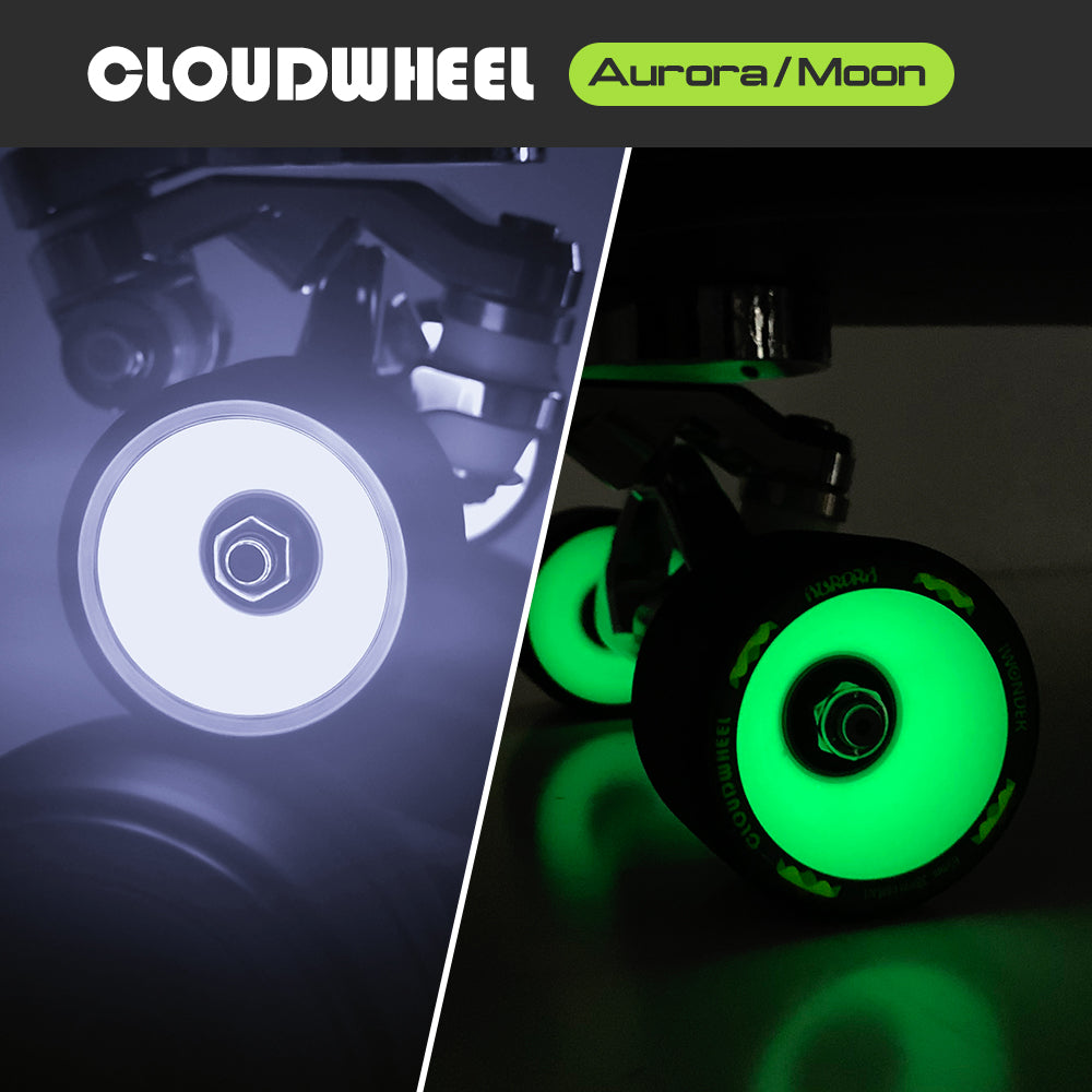 CLOUDWHEEL Aurora/Moon 65mm Professional Luminescent Wheels