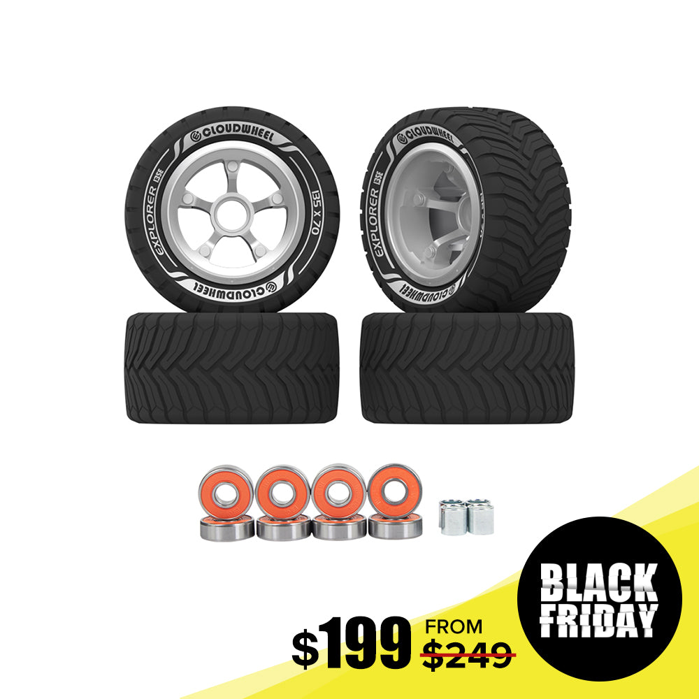 CLOUDWHEEL Explorer 135mm Urban All Terrain Off Road Electric Skateboard Wheels