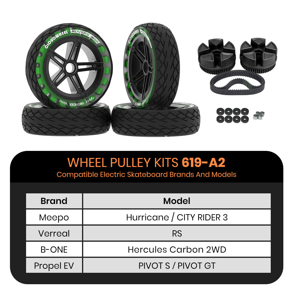 CLOUDWHEEL ROVERS 165R Urban All Terrain Off Road Electric Skateboard Wheels