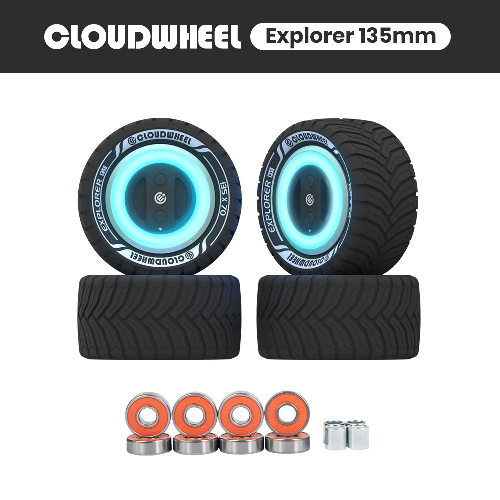 CLOUDWHEEL Explorer 135mm Urban All Terrain Off Road Electric Skateboard Wheels