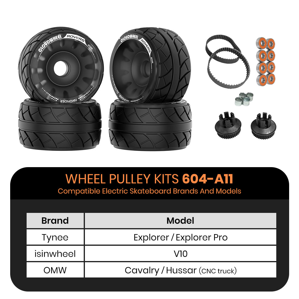 CLOUDWHEEL ROVERS 110R Urban All Terrain Off Road Electric Skateboard Wheels
