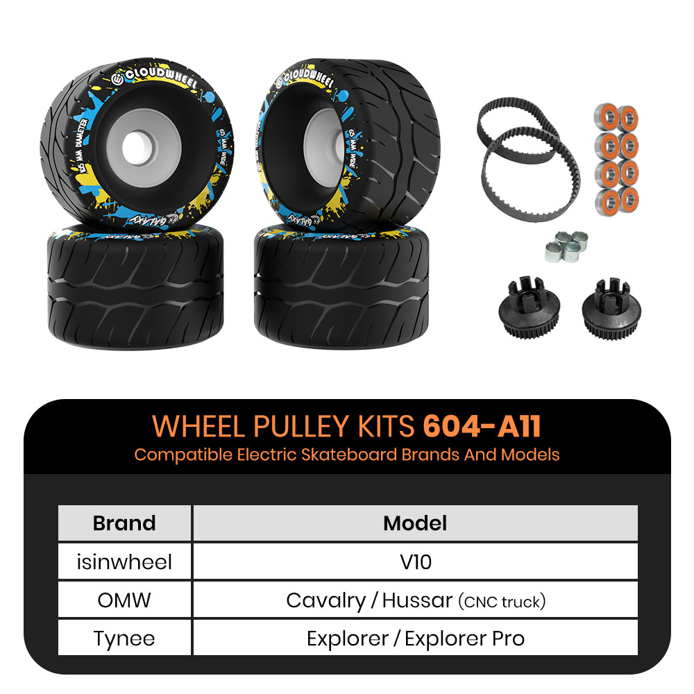 CLOUDWHEEL Galaxy 105mm Urban All Terrain Off Road Electric Skateboard Wheels