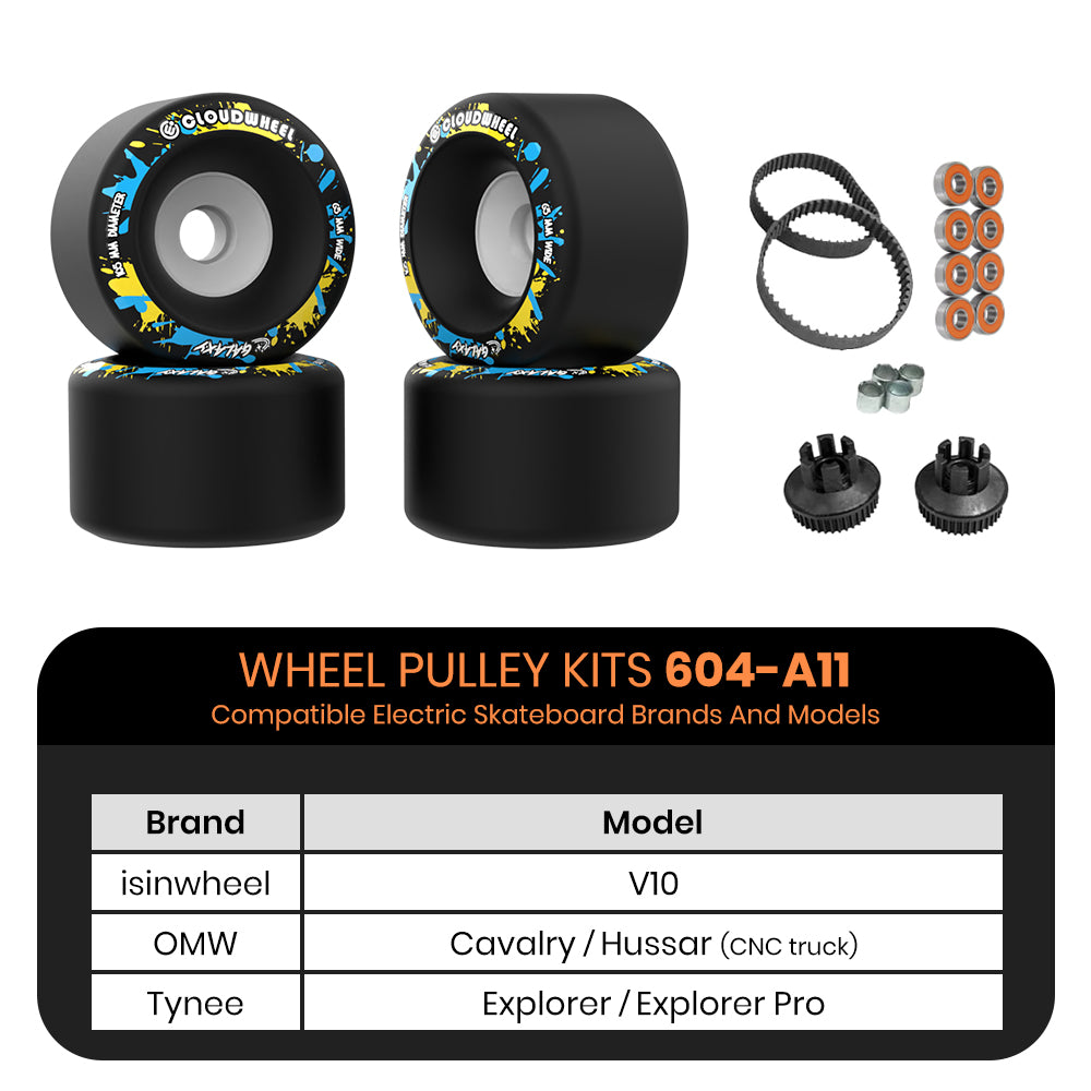 CLOUDWHEEL Galaxy 105mm Urban All Terrain Off Road Electric Skateboard Wheels