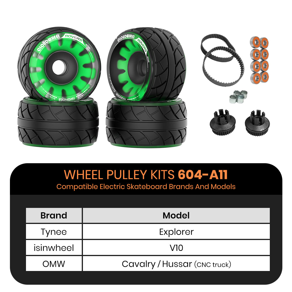 CLOUDWHEEL ROVERS 110R Urban All Terrain Off Road Electric Skateboard Wheels