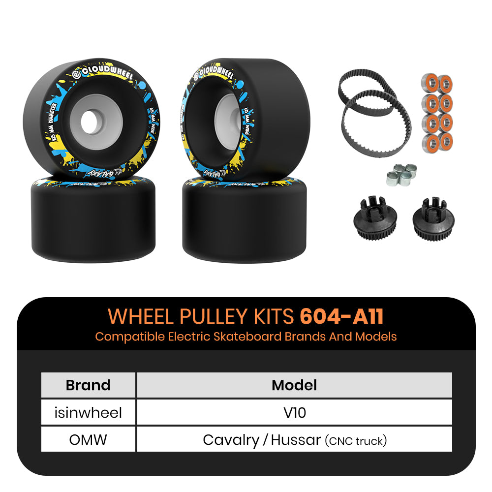 CLOUDWHEEL Galaxy 105mm Urban All Terrain Off Road Electric Skateboard Wheels