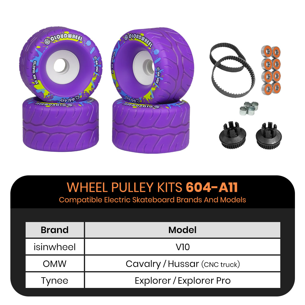 CLOUDWHEEL Galaxy 105mm Urban All Terrain Off Road Electric Skateboard Wheels