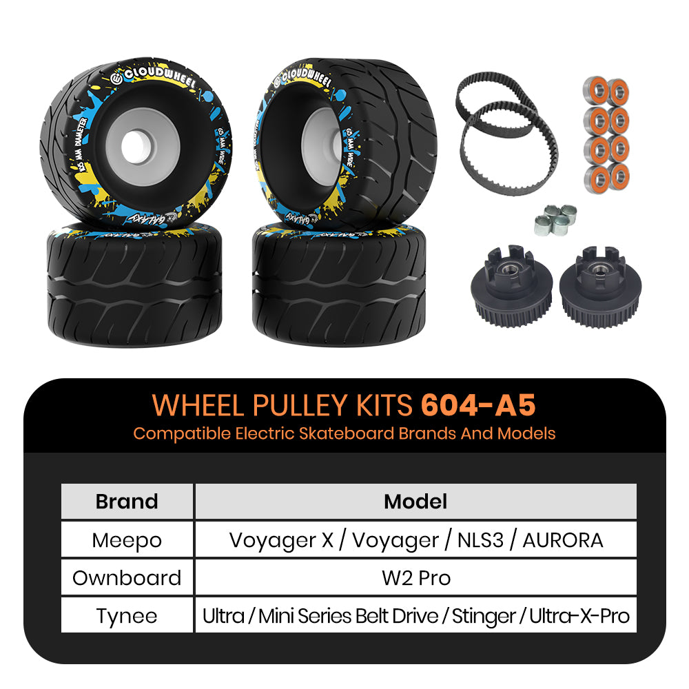 CLOUDWHEEL Galaxy 105mm Urban All Terrain Off Road Electric Skateboard Wheels