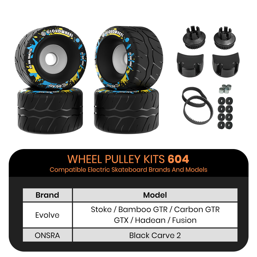 CLOUDWHEEL Galaxy 105mm Urban All Terrain Off Road Electric Skateboard Wheels
