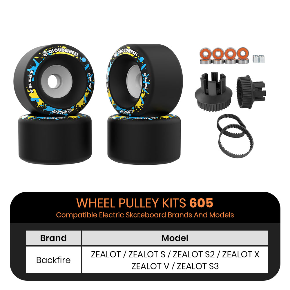 CLOUDWHEEL Galaxy 105mm Urban All Terrain Off Road Electric Skateboard Wheels