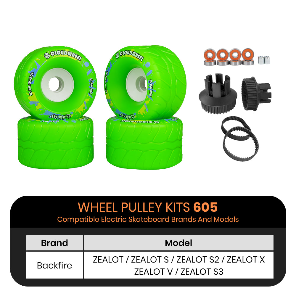 CLOUDWHEEL Galaxy 105mm Urban All Terrain Off Road Electric Skateboard Wheels