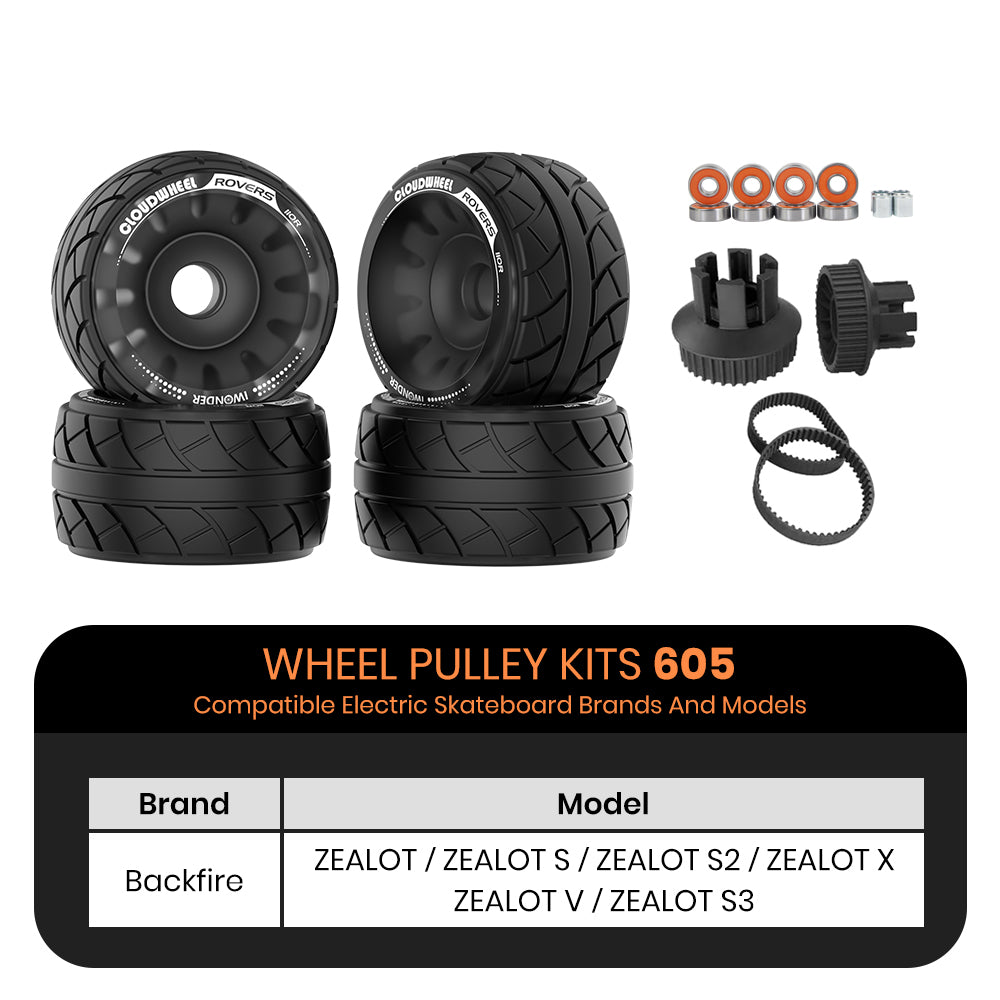 CLOUDWHEEL ROVERS 110R Urban All Terrain Off Road Electric Skateboard Wheels
