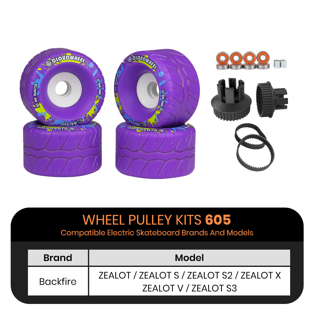 CLOUDWHEEL Galaxy 105mm Urban All Terrain Off Road Electric Skateboard Wheels