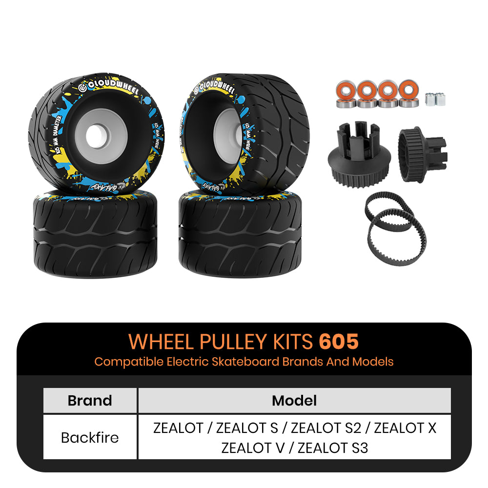 CLOUDWHEEL Galaxy 105mm Urban All Terrain Off Road Electric Skateboard Wheels
