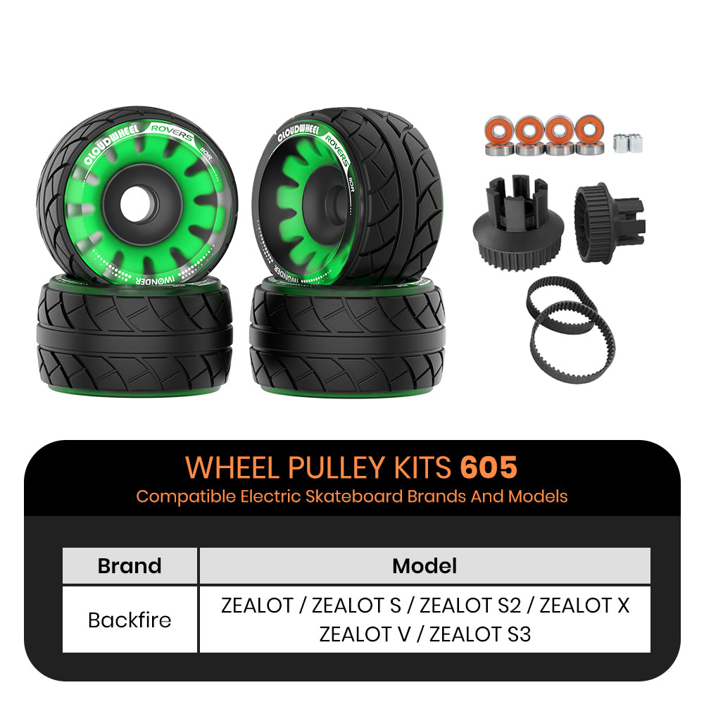 CLOUDWHEEL ROVERS 110R Urban All Terrain Off Road Electric Skateboard Wheels