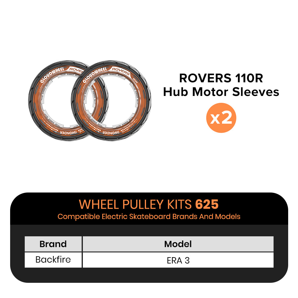 CLOUDWHEEL ROVERS 110R Hub Motor Sleeve Urban All Terrain Off Road Electric Skateboard Wheels