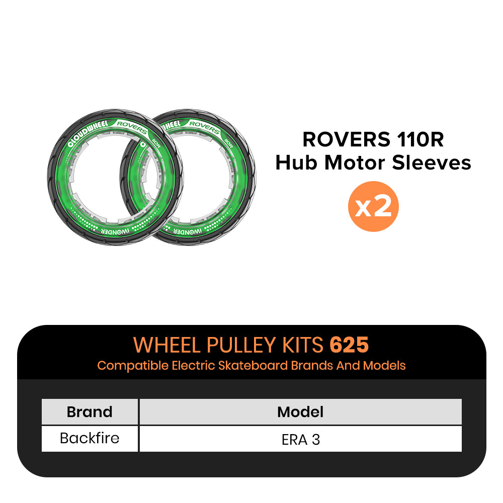 CLOUDWHEEL ROVERS 110R Hub Motor Sleeve Urban All Terrain Off Road Electric Skateboard Wheels
