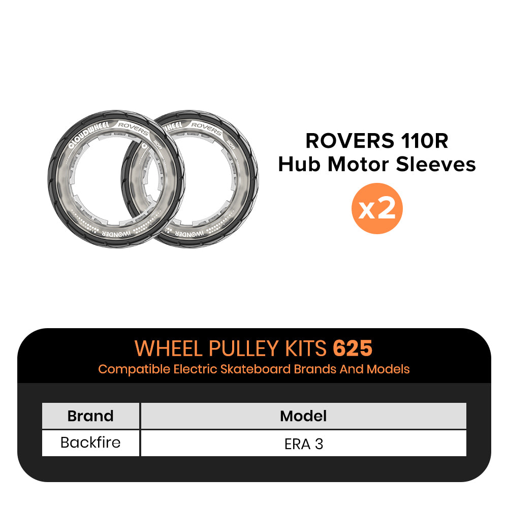 CLOUDWHEEL ROVERS 110R Hub Motor Sleeve Urban All Terrain Off Road Electric Skateboard Wheels