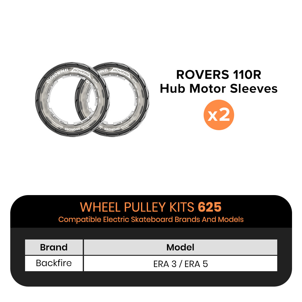 CLOUDWHEEL ROVERS 110R Hub Motor Sleeve Urban All Terrain Off Road Electric Skateboard Wheels