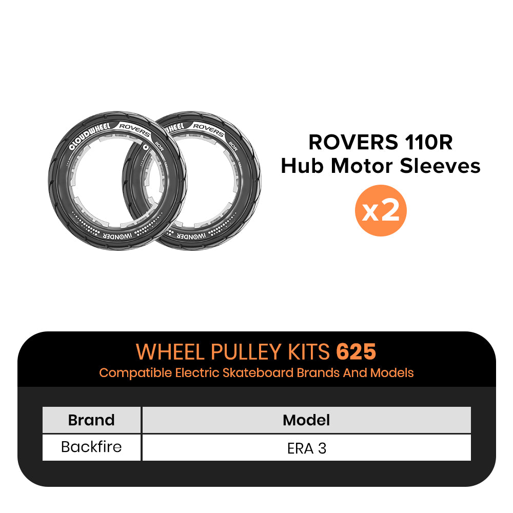 CLOUDWHEEL ROVERS 110R Hub Motor Sleeve Urban All Terrain Off Road Electric Skateboard Wheels