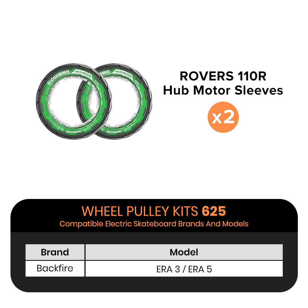 CLOUDWHEEL ROVERS 110R Hub Motor Sleeve Urban All Terrain Off Road Electric Skateboard Wheels