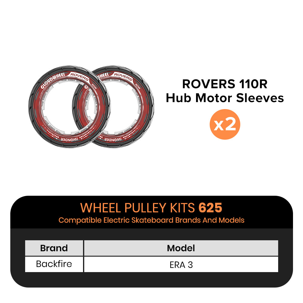 CLOUDWHEEL ROVERS 110R Hub Motor Sleeve Urban All Terrain Off Road Electric Skateboard Wheels
