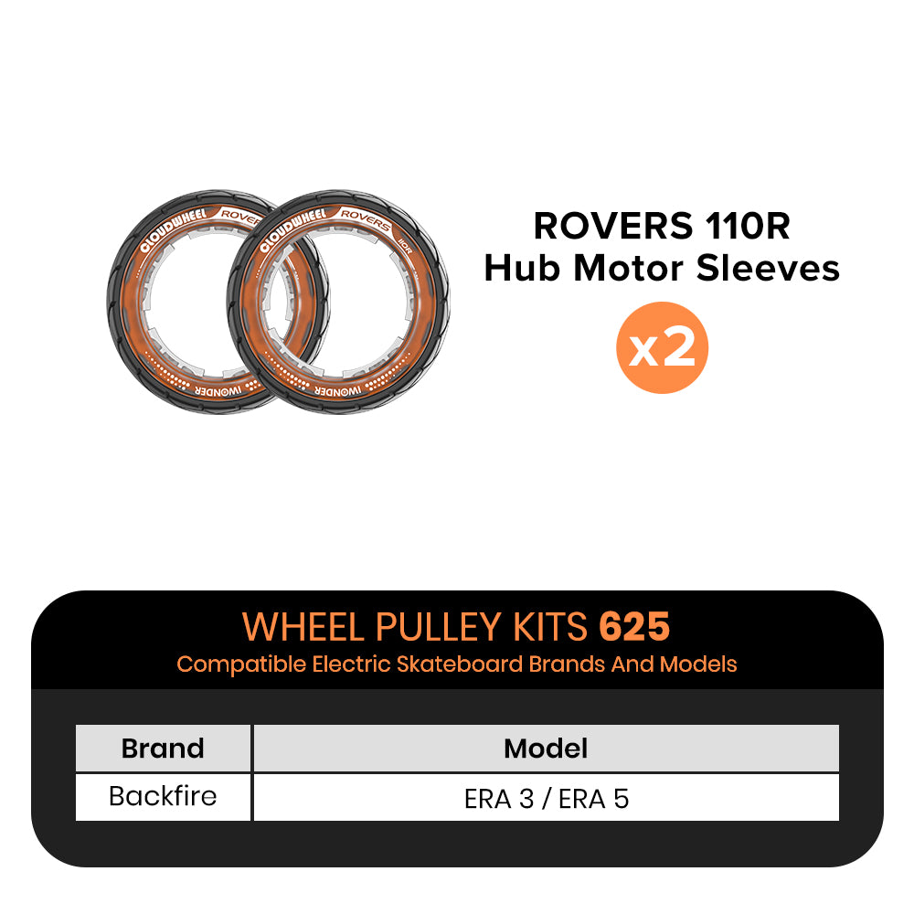 CLOUDWHEEL ROVERS 110R Hub Motor Sleeve Urban All Terrain Off Road Electric Skateboard Wheels