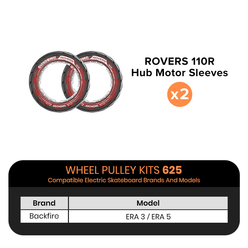 CLOUDWHEEL ROVERS 110R Hub Motor Sleeve Urban All Terrain Off Road Electric Skateboard Wheels