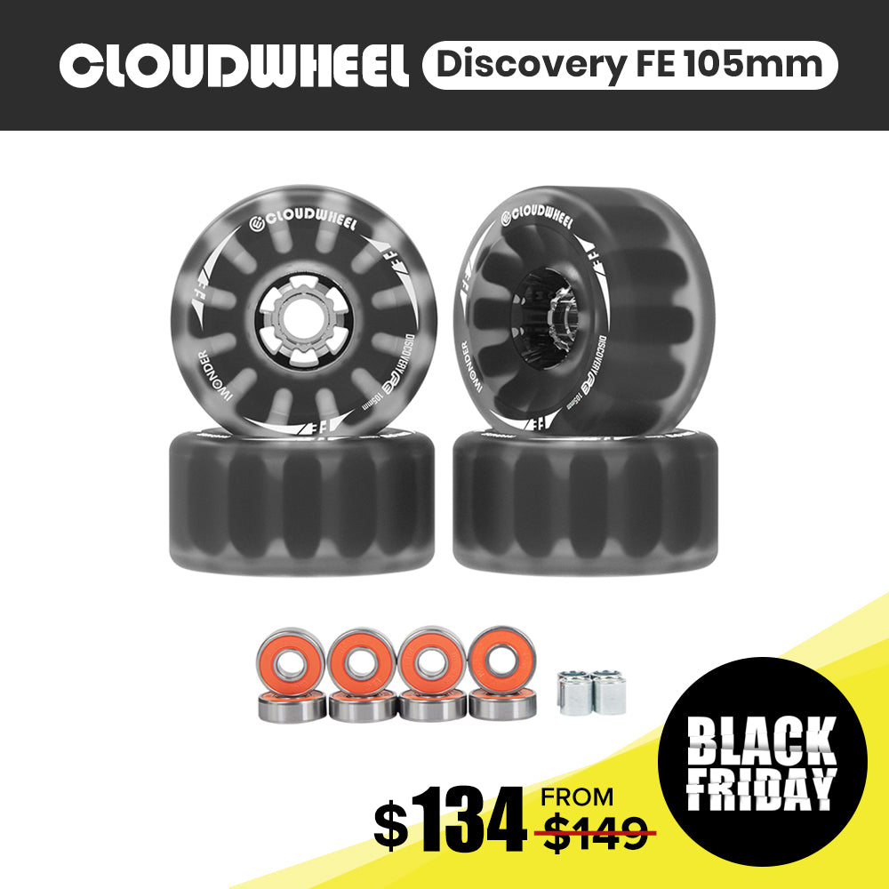 CLOUDWHEEL Discovery FE 105mm Urban All Terrain Off Road Electric Skateboard Wheels