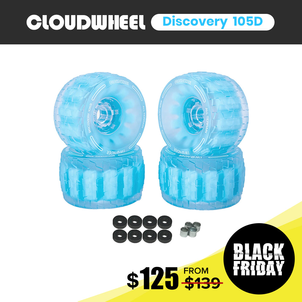CLOUDWHEEL Discovery 105mm Urban All Terrain Off Road Electric Skateboard Wheels
