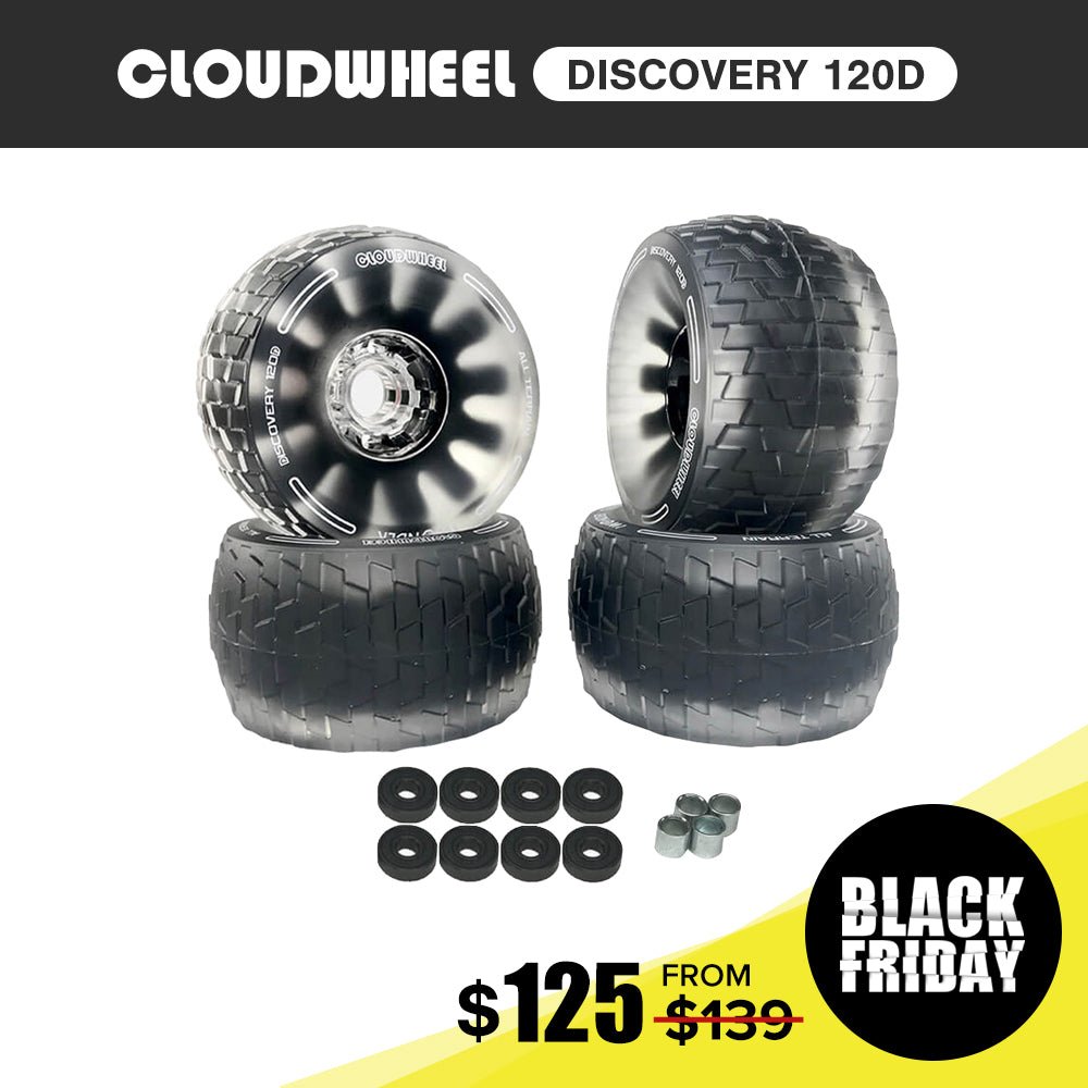 CLOUDWHEEL Discovery 120mm Urban All Terrain Off Road Electric Skateboard Wheels