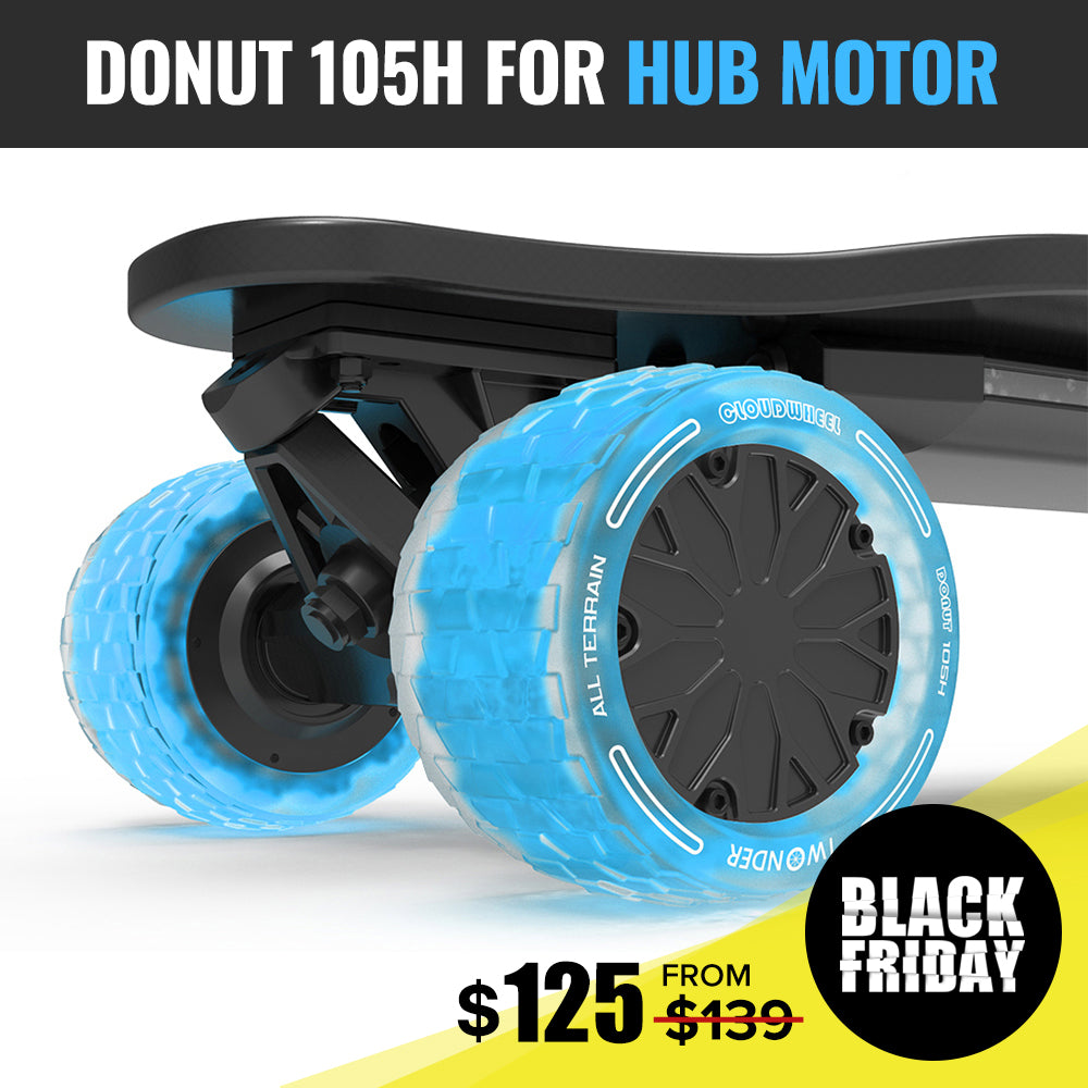 CLOUDWHEEL Donut 105mm Hub Motor Sleeve Urban All Terrain Off Road Electric Skateboard Wheels
